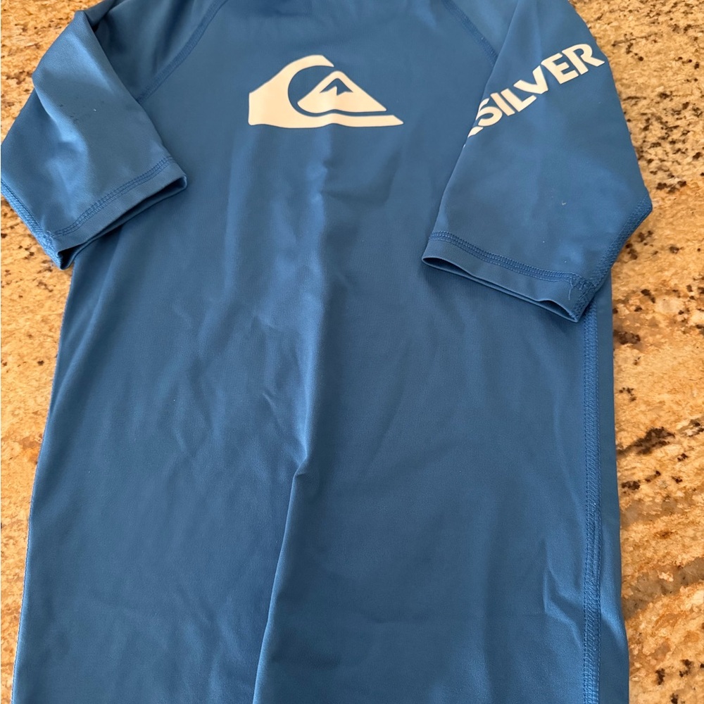 Quiksilver Blue Kids Swim Rashguard